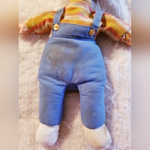 1970 Baby Beans Doll Boy Blue Overalls and Hat Mattel Vintage TLC - Picture 6 of 14